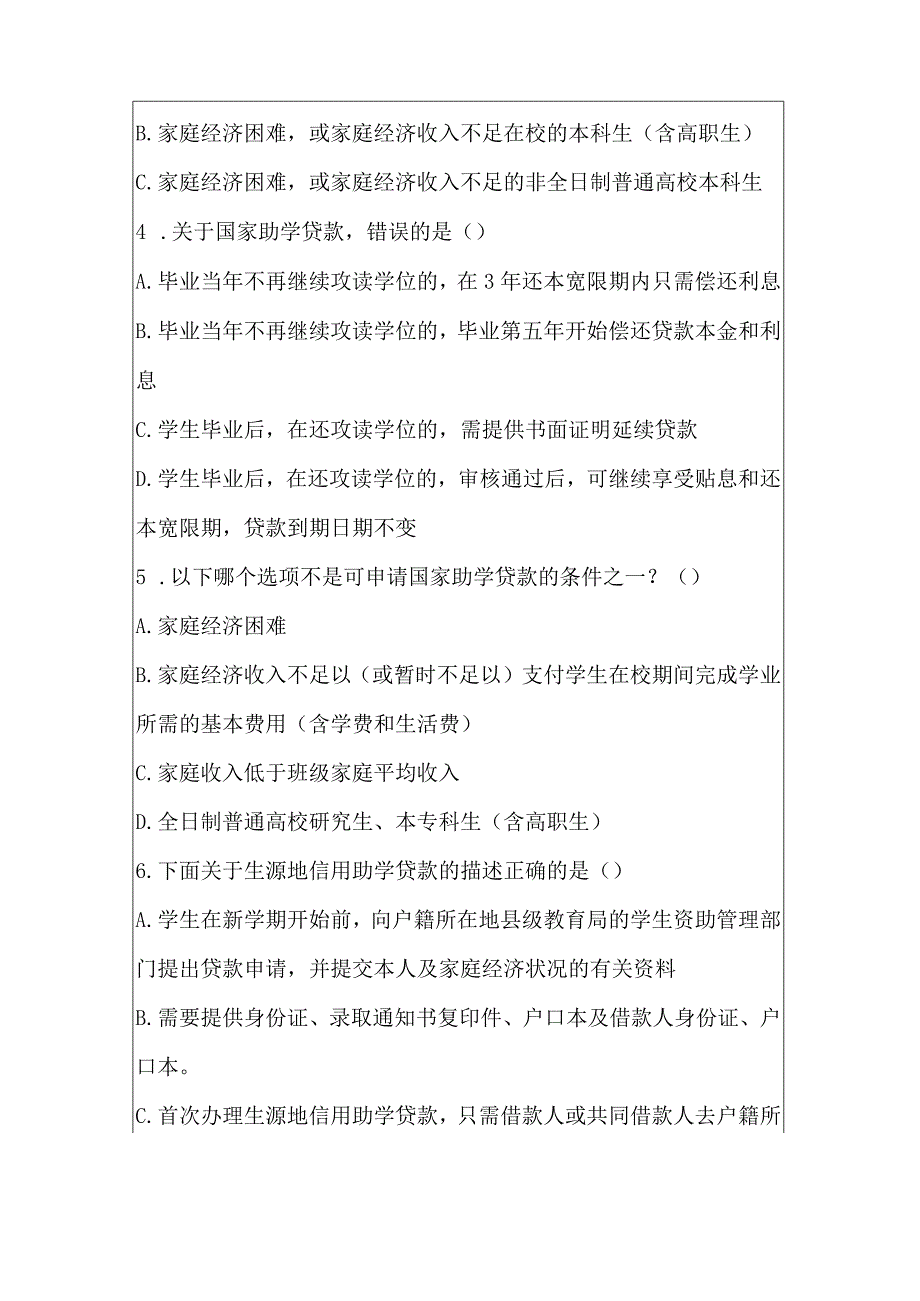 诚信助贷知识竞赛试题及答案80题.docx_第2页