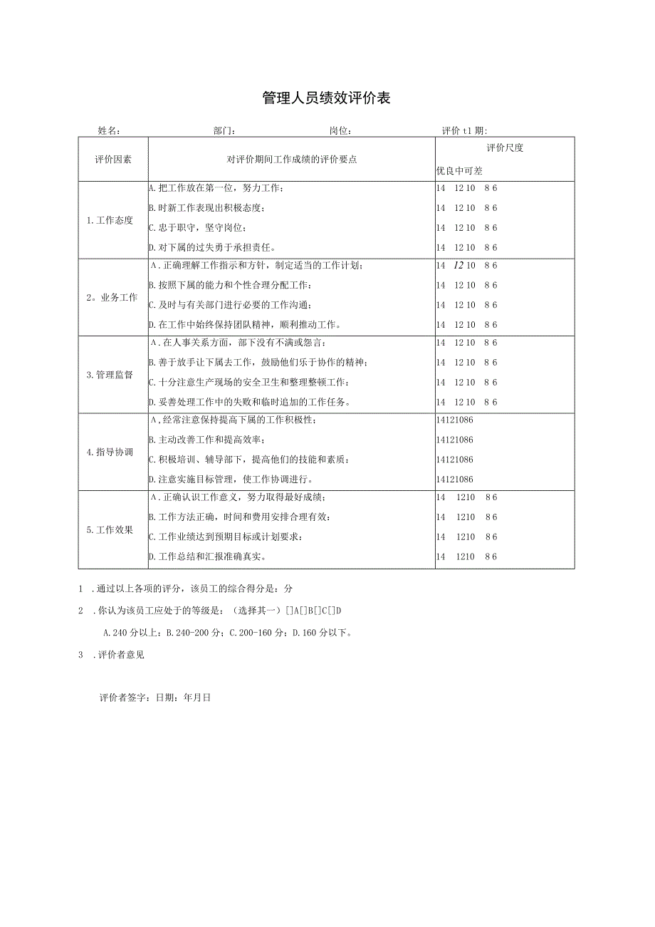 管理人员绩效评价表.docx_第1页