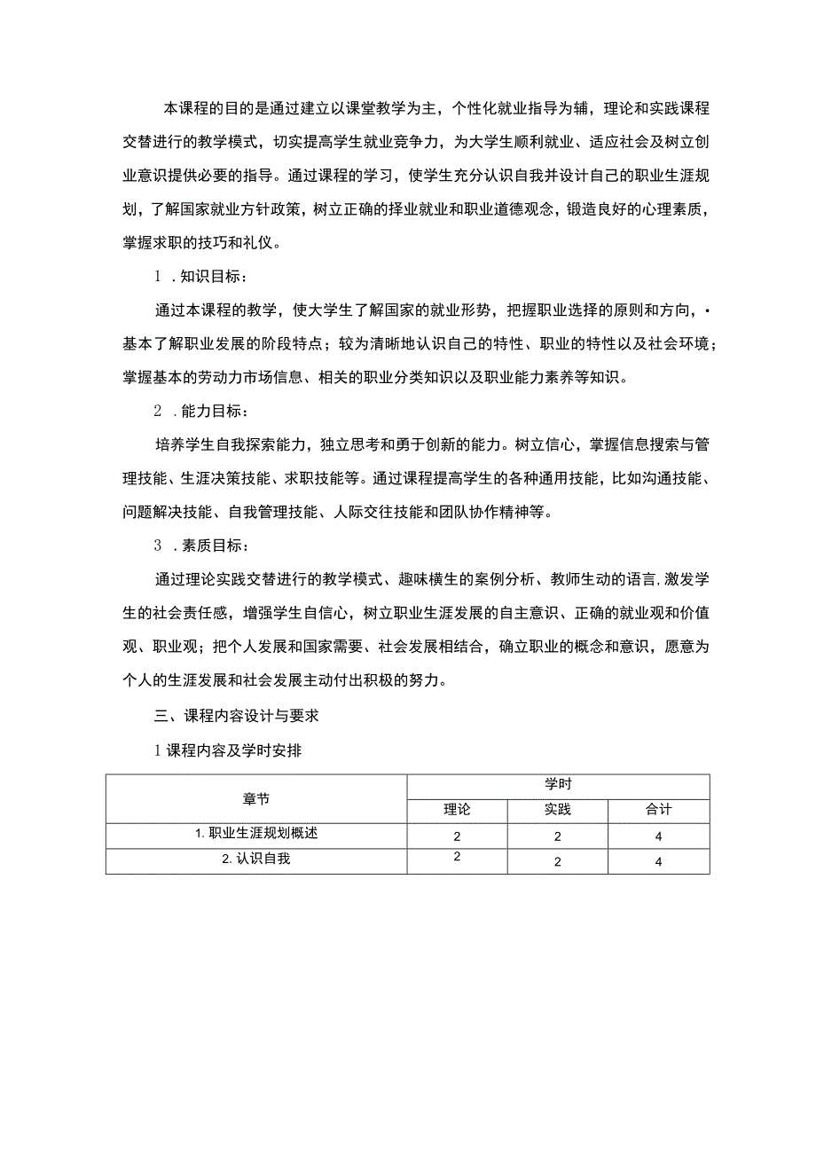 职业规划与就业指导课程标准.docx_第2页