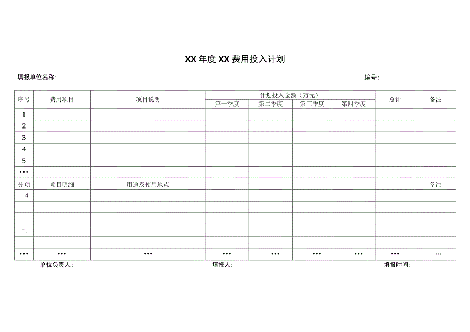 生产费用投入计划表.docx_第1页