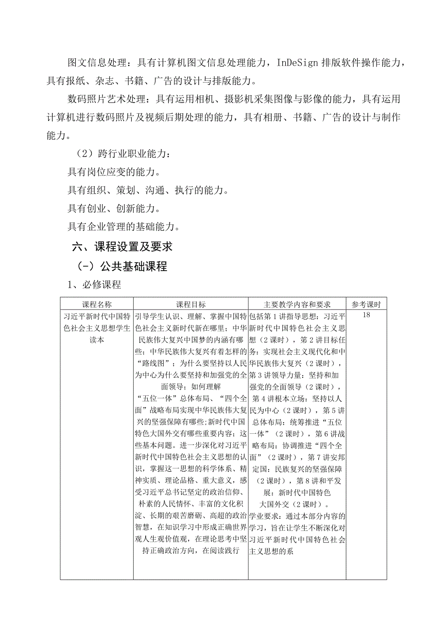 福建经贸学校计算机平面设计专业人才培养方案.docx_第3页