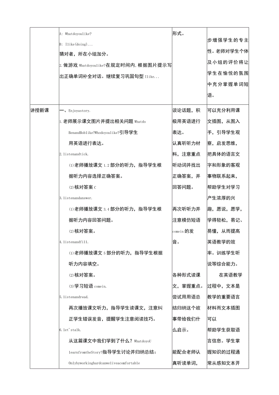 牛津深圳三下核心素养Unit 7 Hobbies Enjoy a story教学设计.docx_第2页