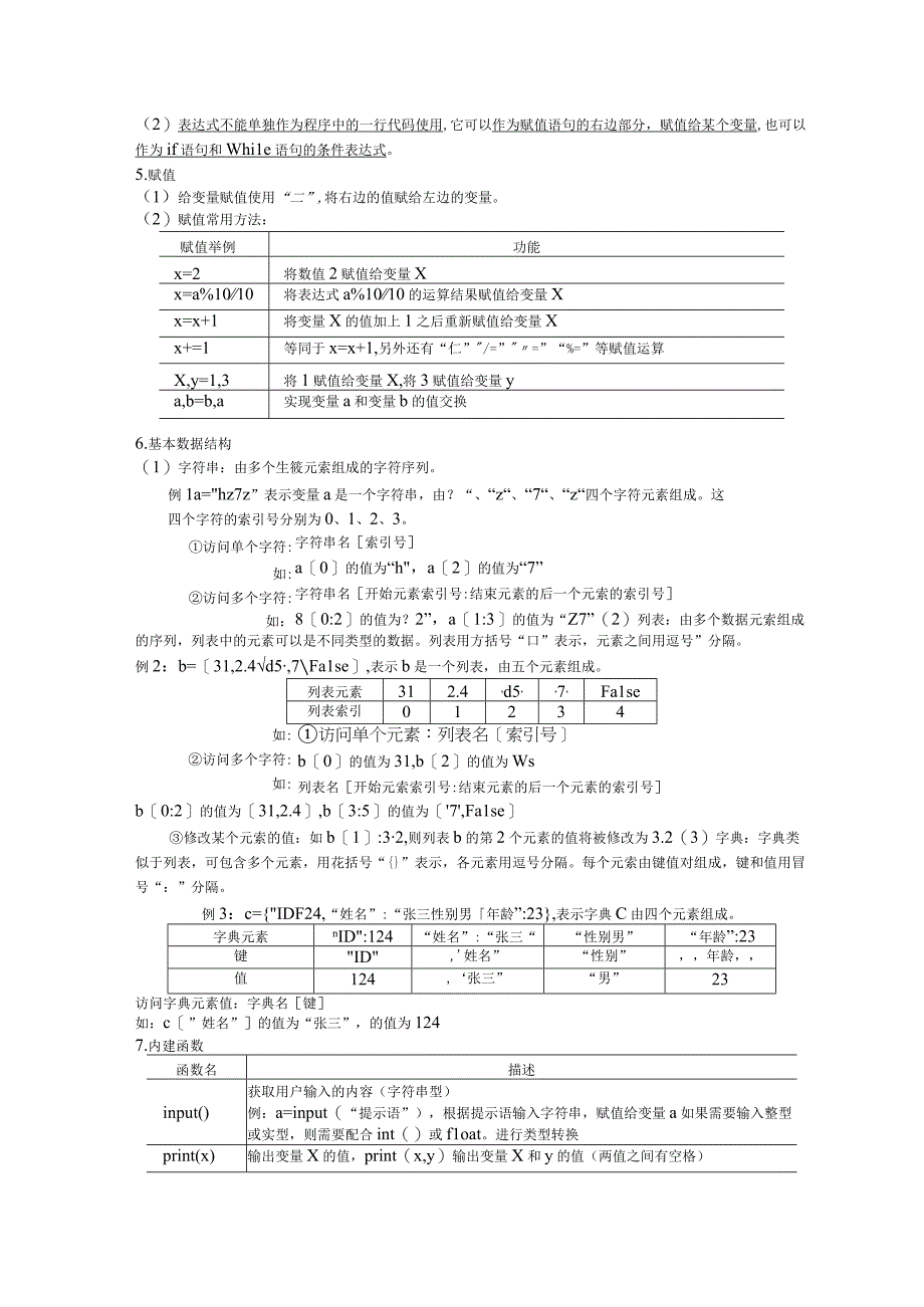 第二部分必修1算法与程序实现知识点公开课.docx_第3页