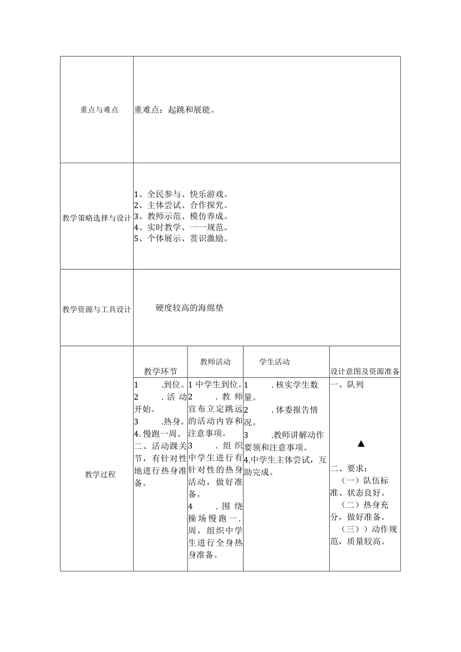 立定跳远教学设计内容.docx_第2页