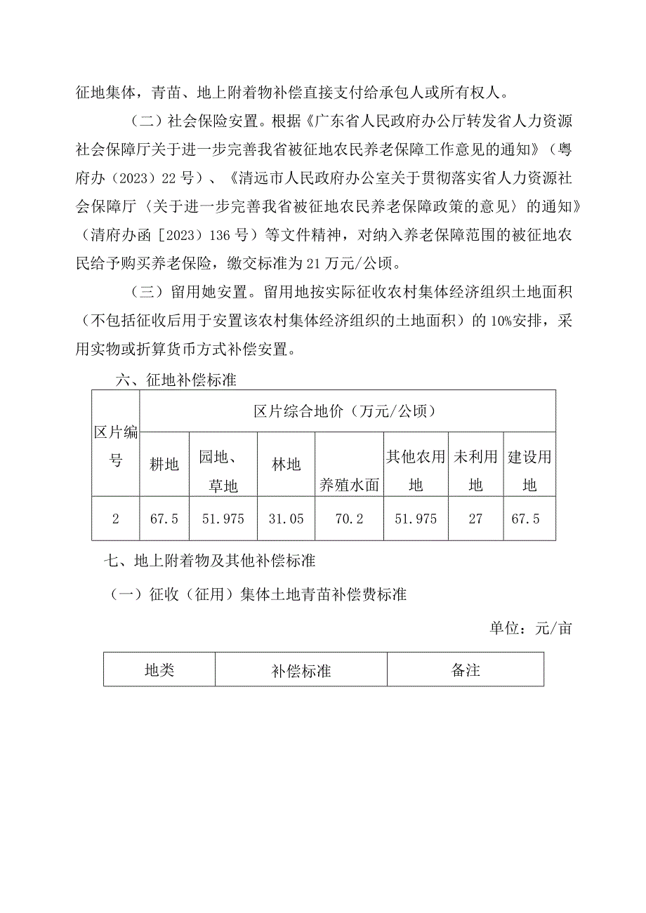 禾云镇禾云社区、杨桃树村、田心村、云街村、六田村成片开发项目征地补偿安置方案.docx_第2页