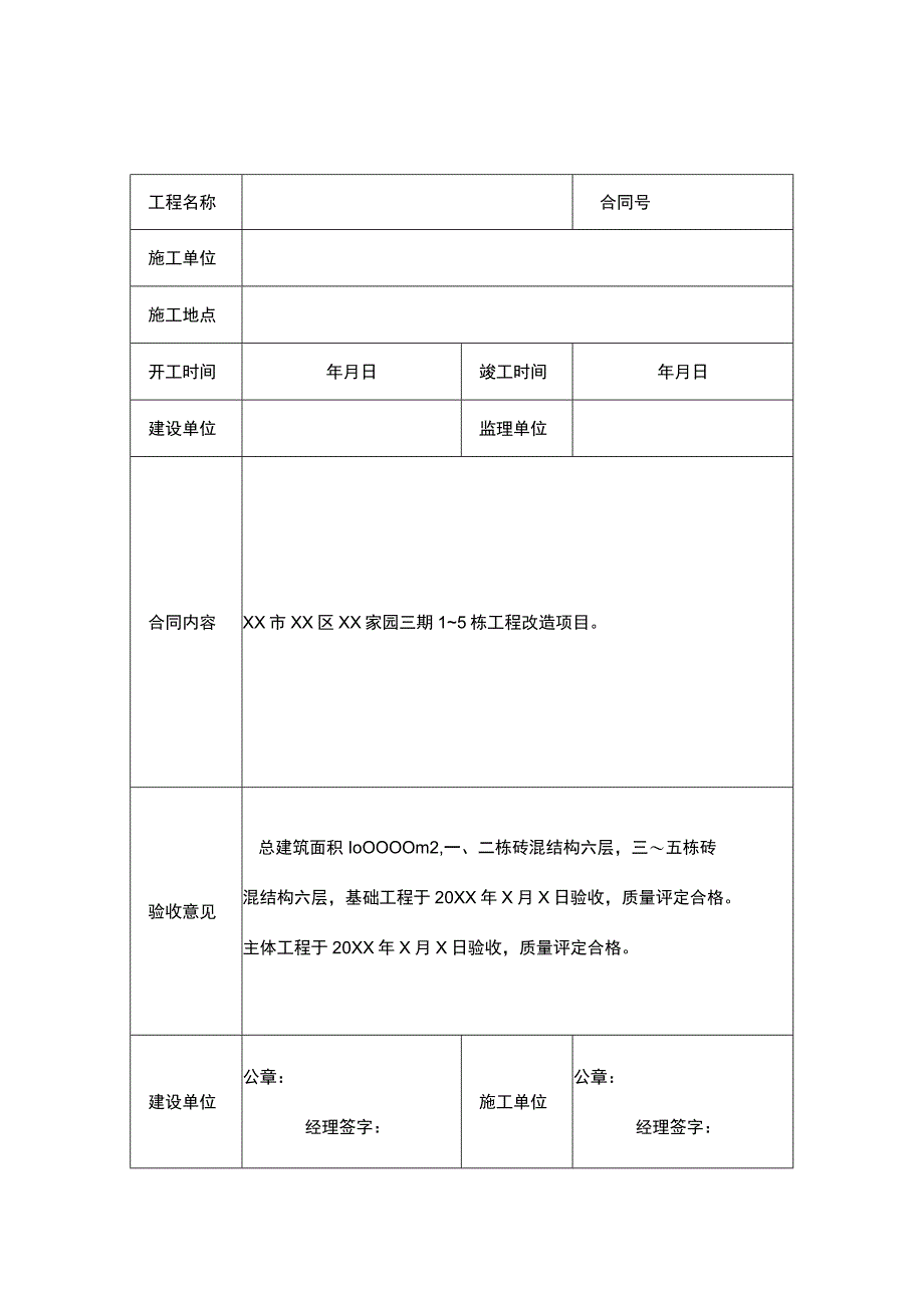 竣工验收清单范本5份.docx_第1页