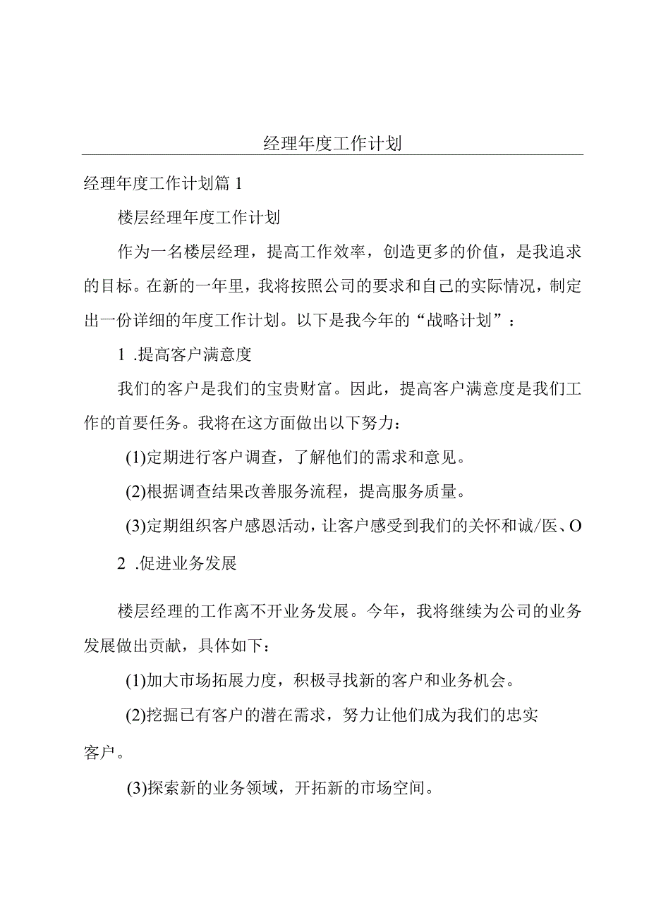 经理年度工作计划.docx_第1页