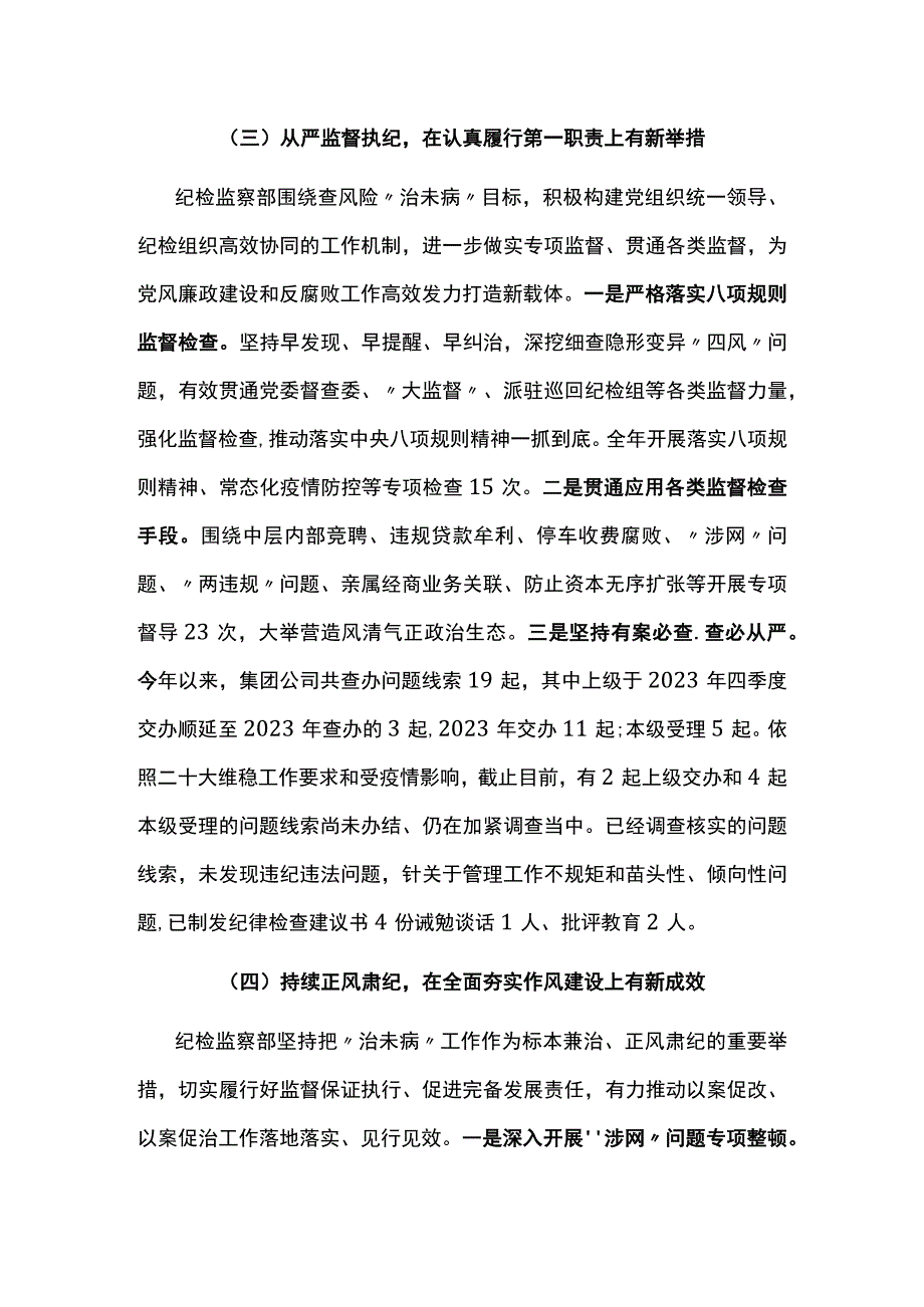 纪检监察部2022年工作总结暨2023年工作谋划.docx_第3页