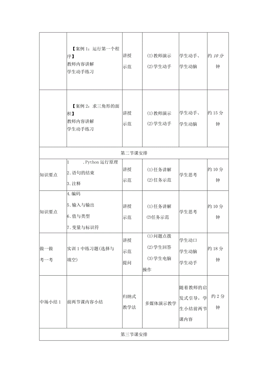 Python语言程序设计（工作手册式） 教案 第1讲认识Python（1）.docx_第3页