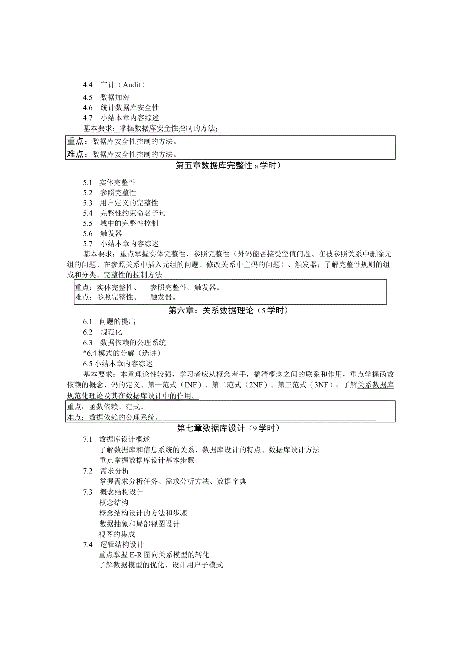 《数据库系统原理》课程教学大纲.docx_第3页