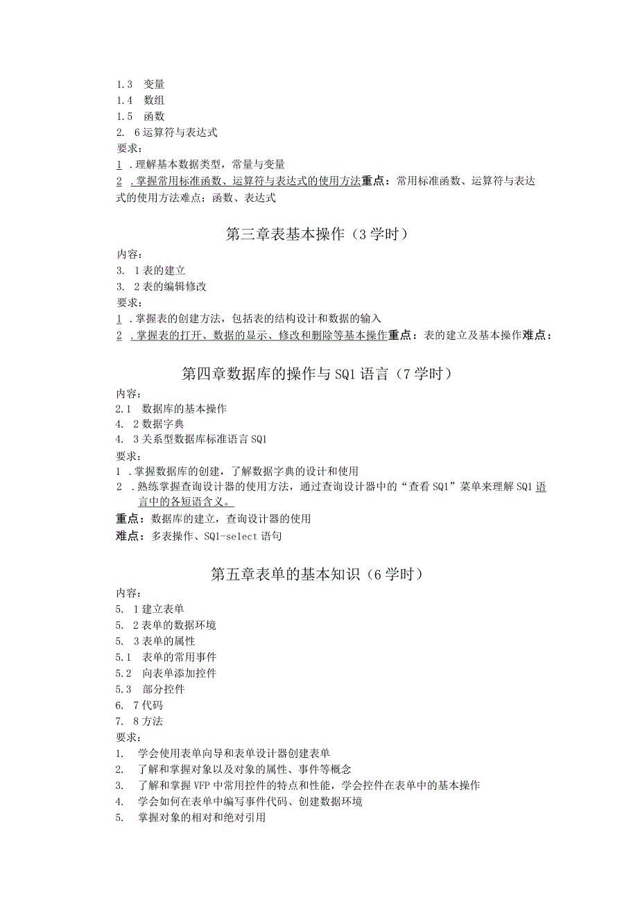 《数据库》课程教学大纲.docx_第2页