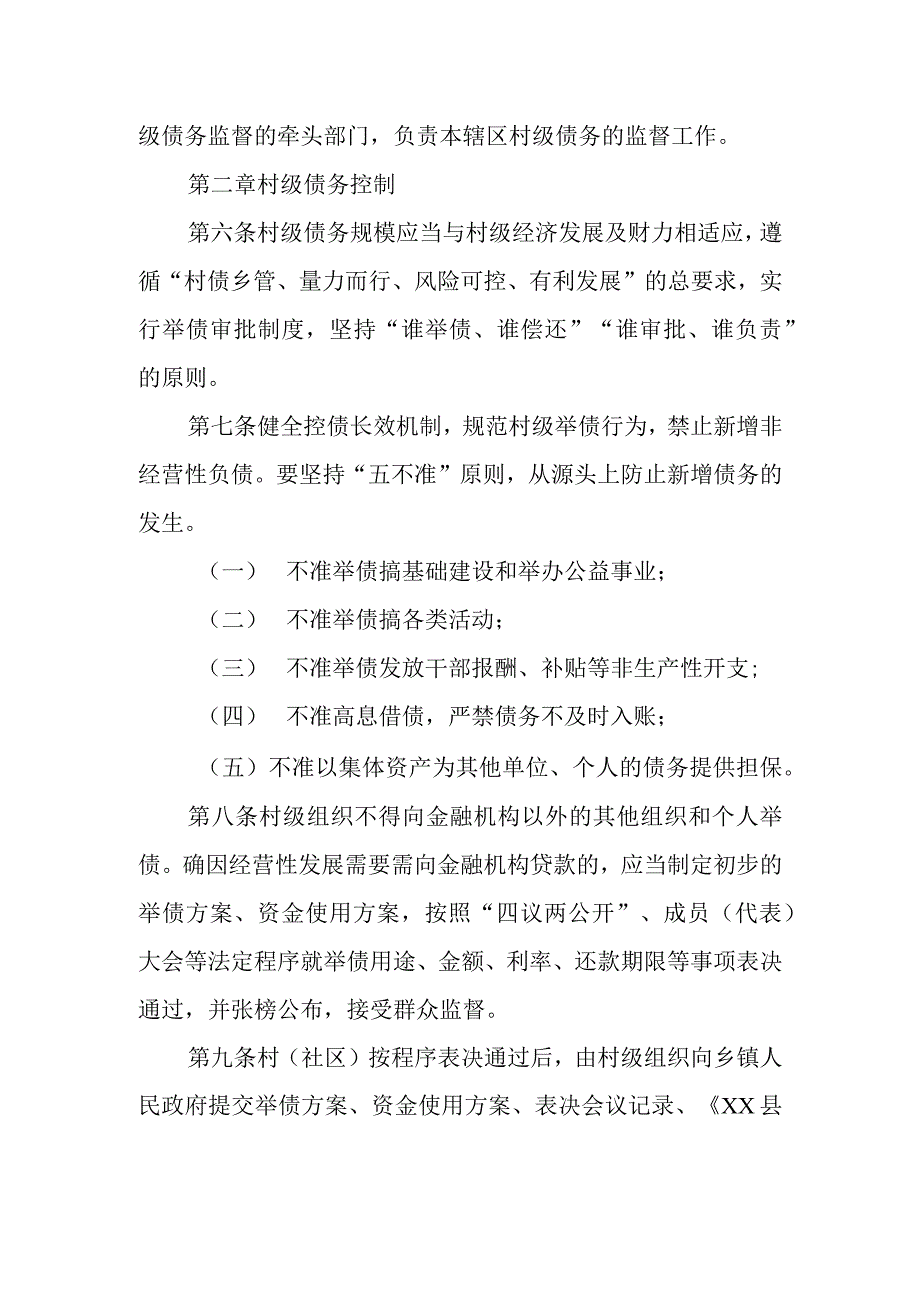 XX县村级债务管理办法.docx_第2页