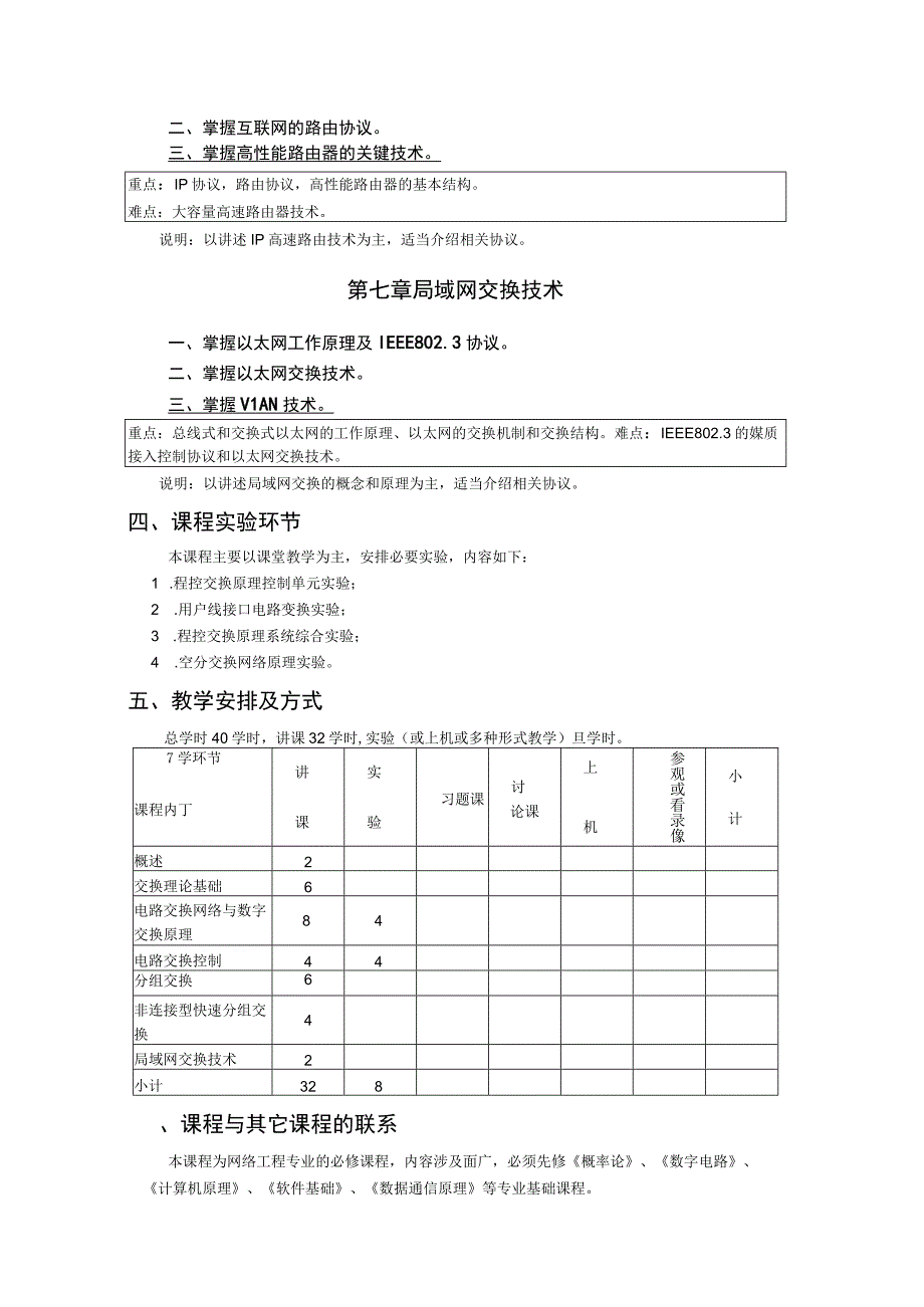 《交换原理与技术》课程教学大纲.docx_第3页