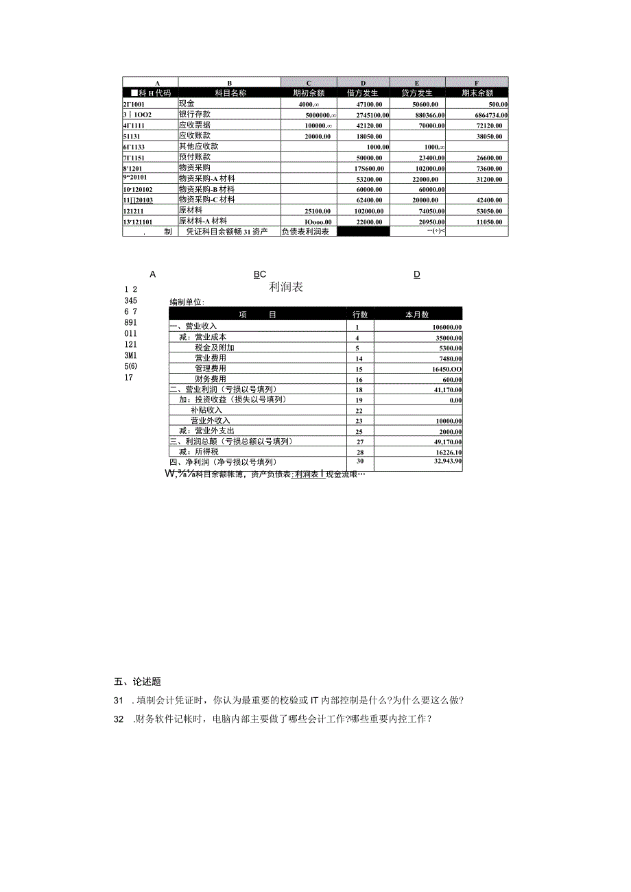 2017年04月自学考试08310《会计电算化》试题.docx_第3页