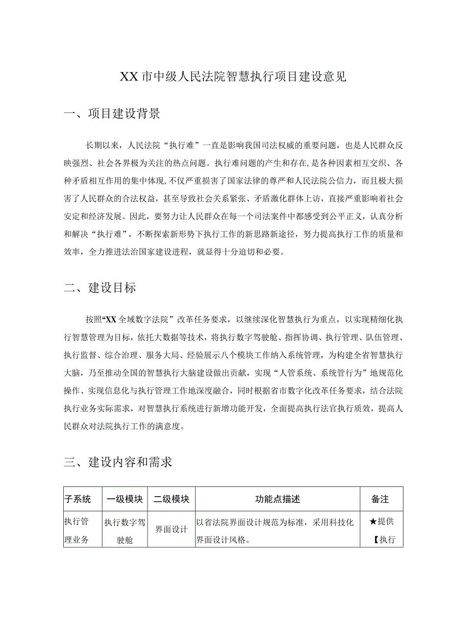 XX市中级人民法院智慧执行项目建设意见.docx_第1页