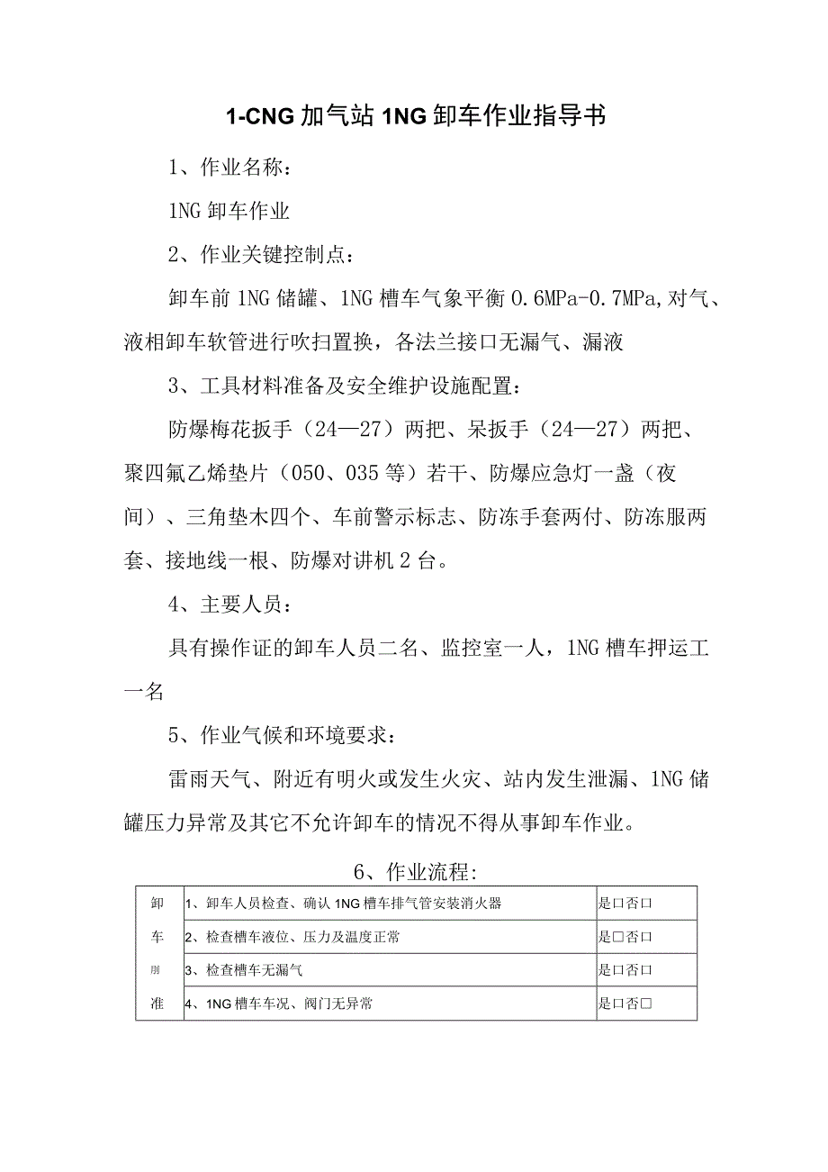 L-CNG加气站LNG卸车作业指导书.docx_第1页