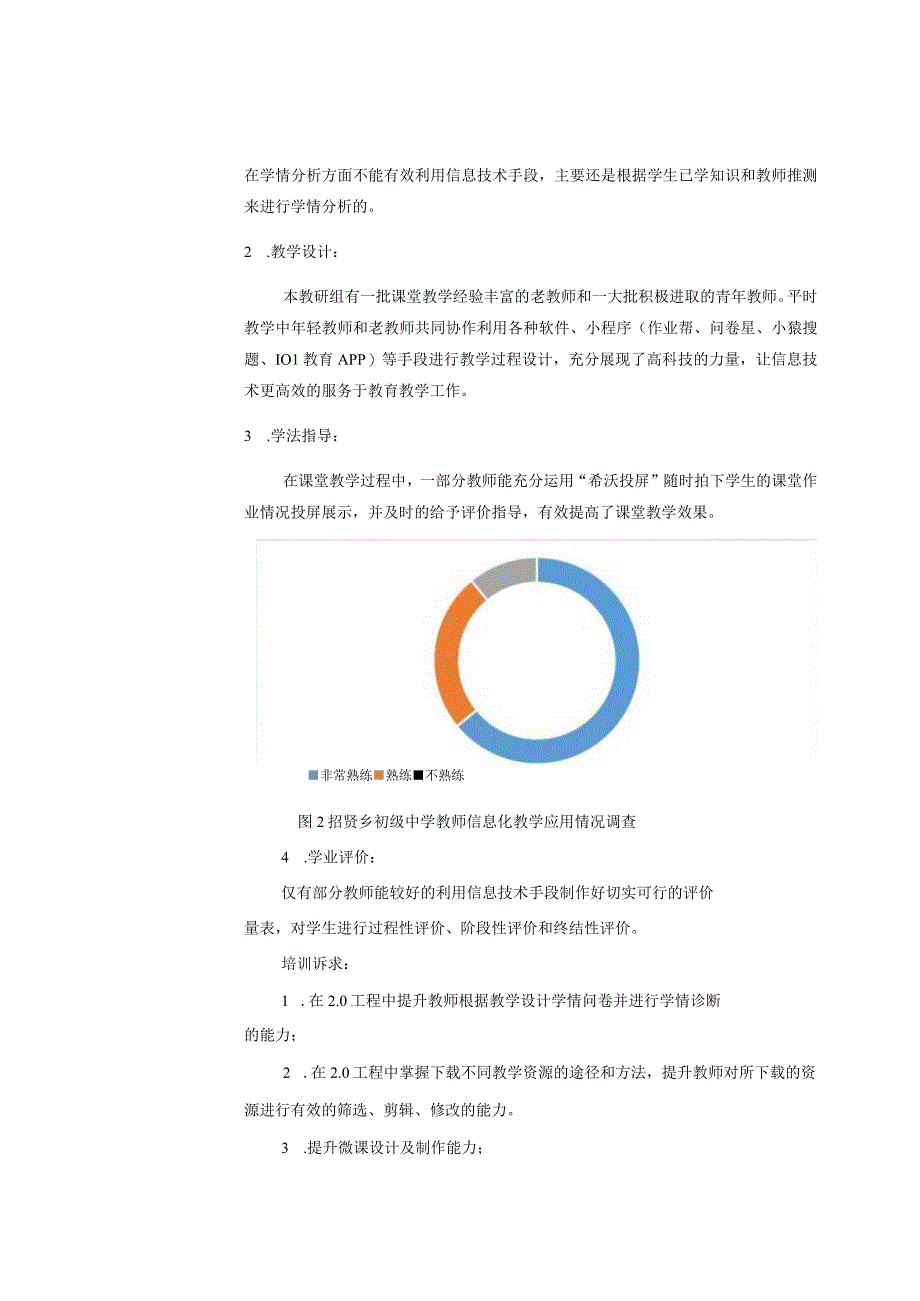 中小学教师信息技术应用能力提升工程 2.0项目招贤乡初级中学理化生教研组研修计划.docx_第3页