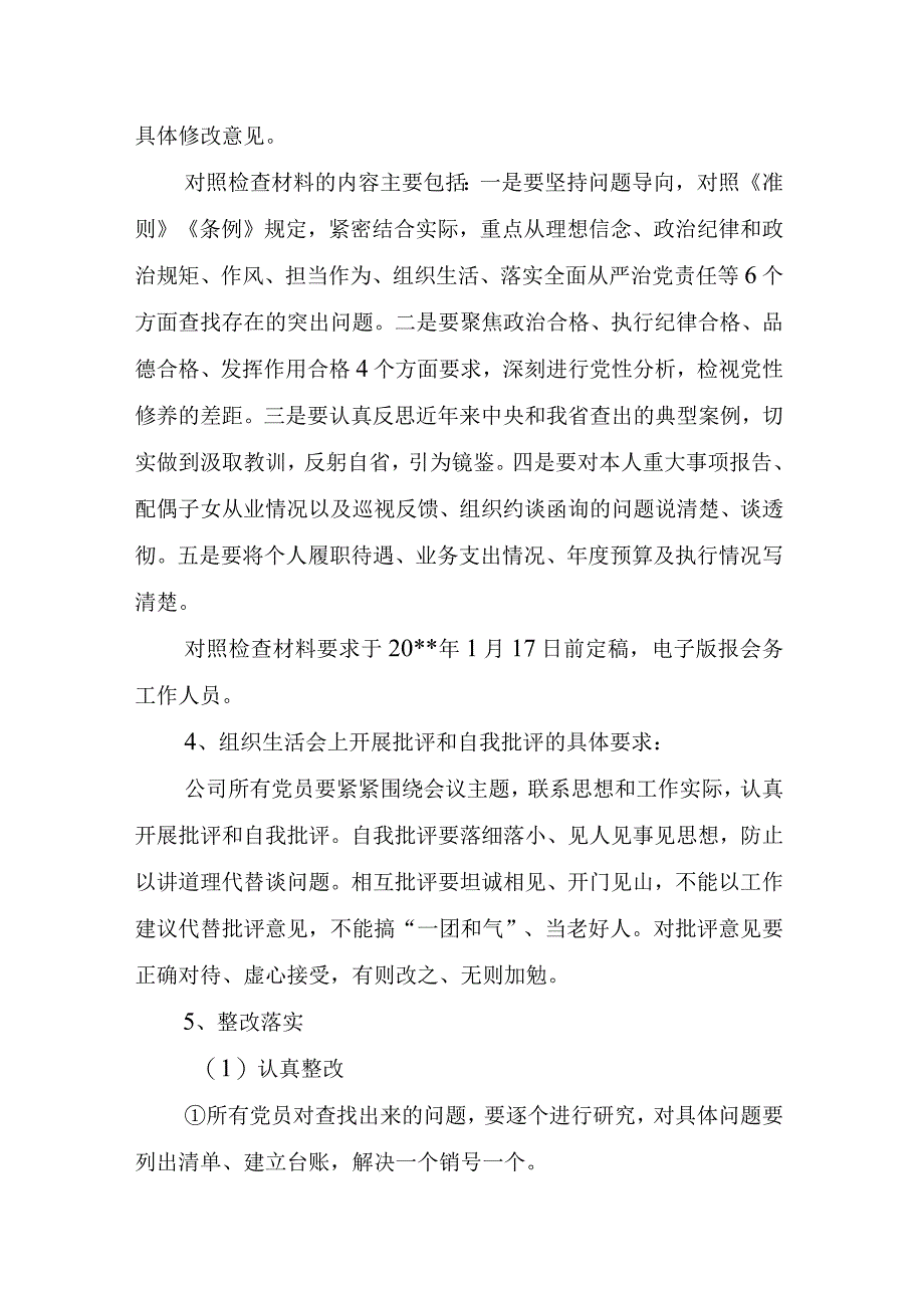 公司党支部组织生活会工作方案.docx_第3页