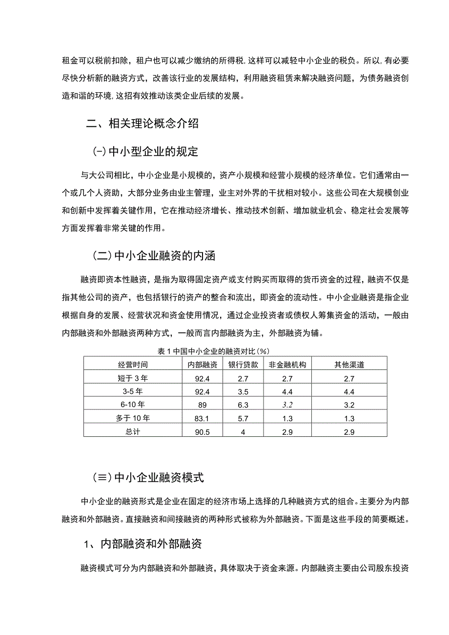 【《中小企业融资租赁存在的问题与对策探讨》8200字（论文）】.docx_第2页