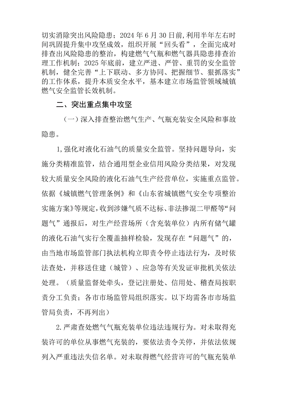 山东省市场监管系统城镇燃气安全专项整治行动实施方案.docx_第2页