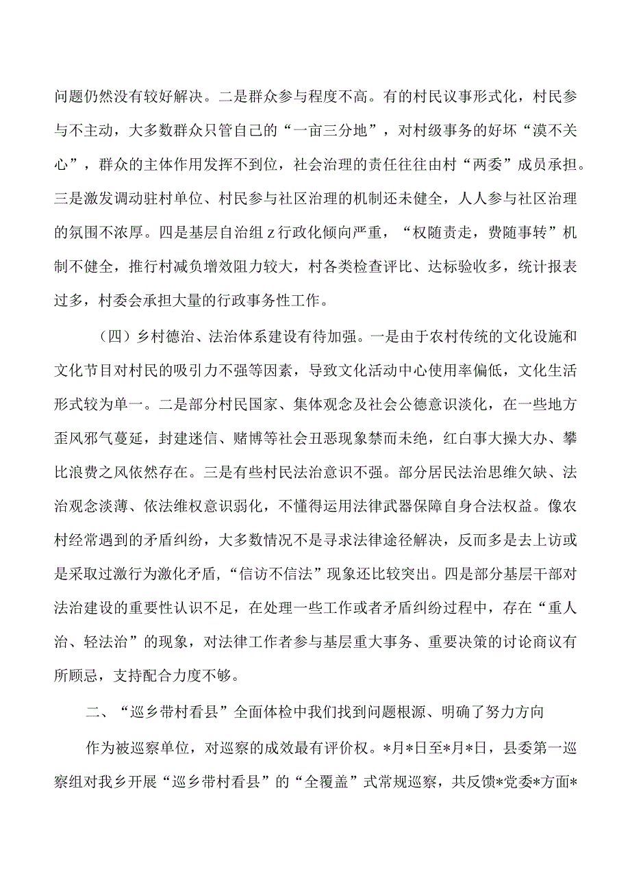 巡乡带村看县巡察工作汇报.docx_第3页