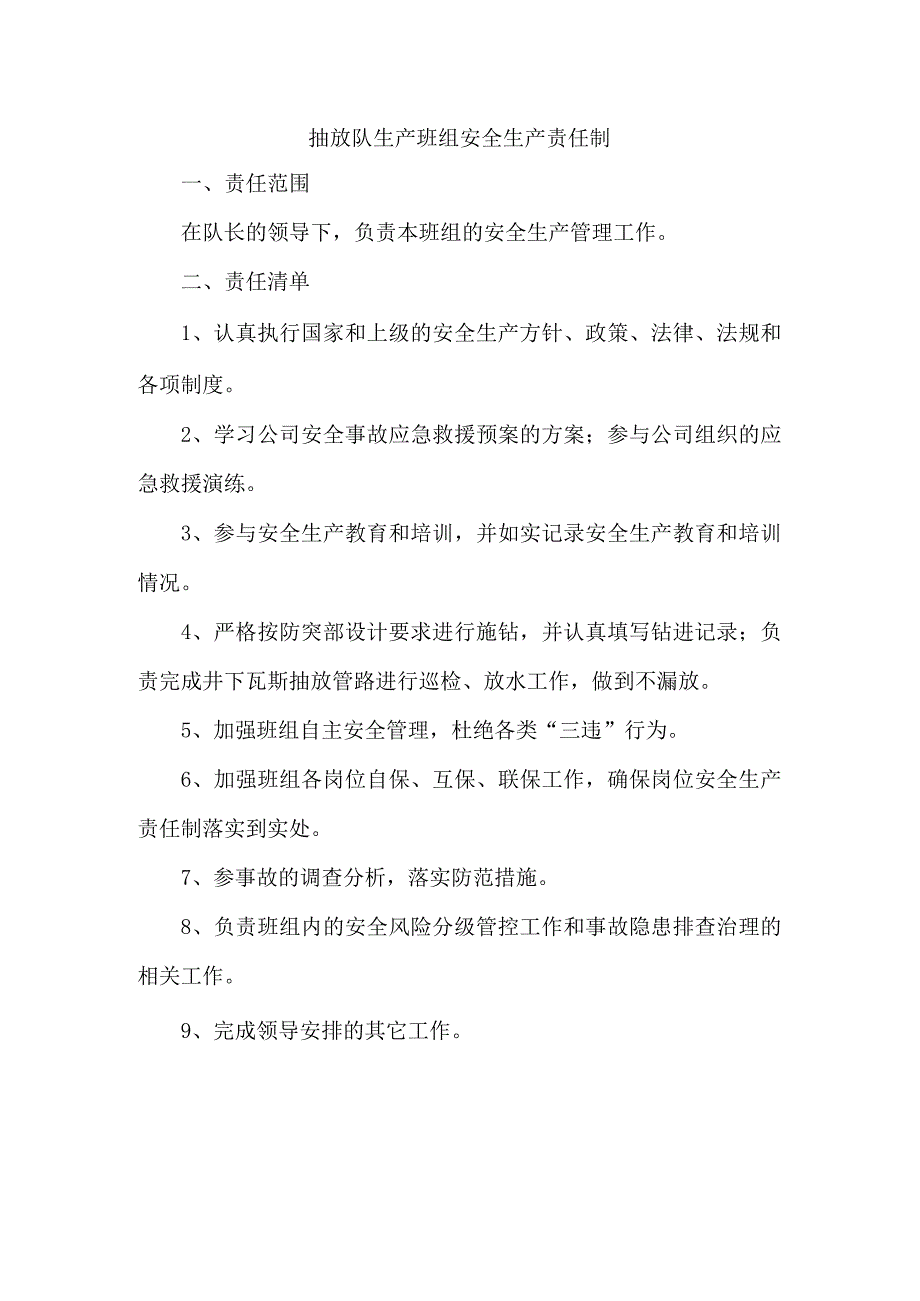 抽放队生产班组安全生产责任制.docx_第1页