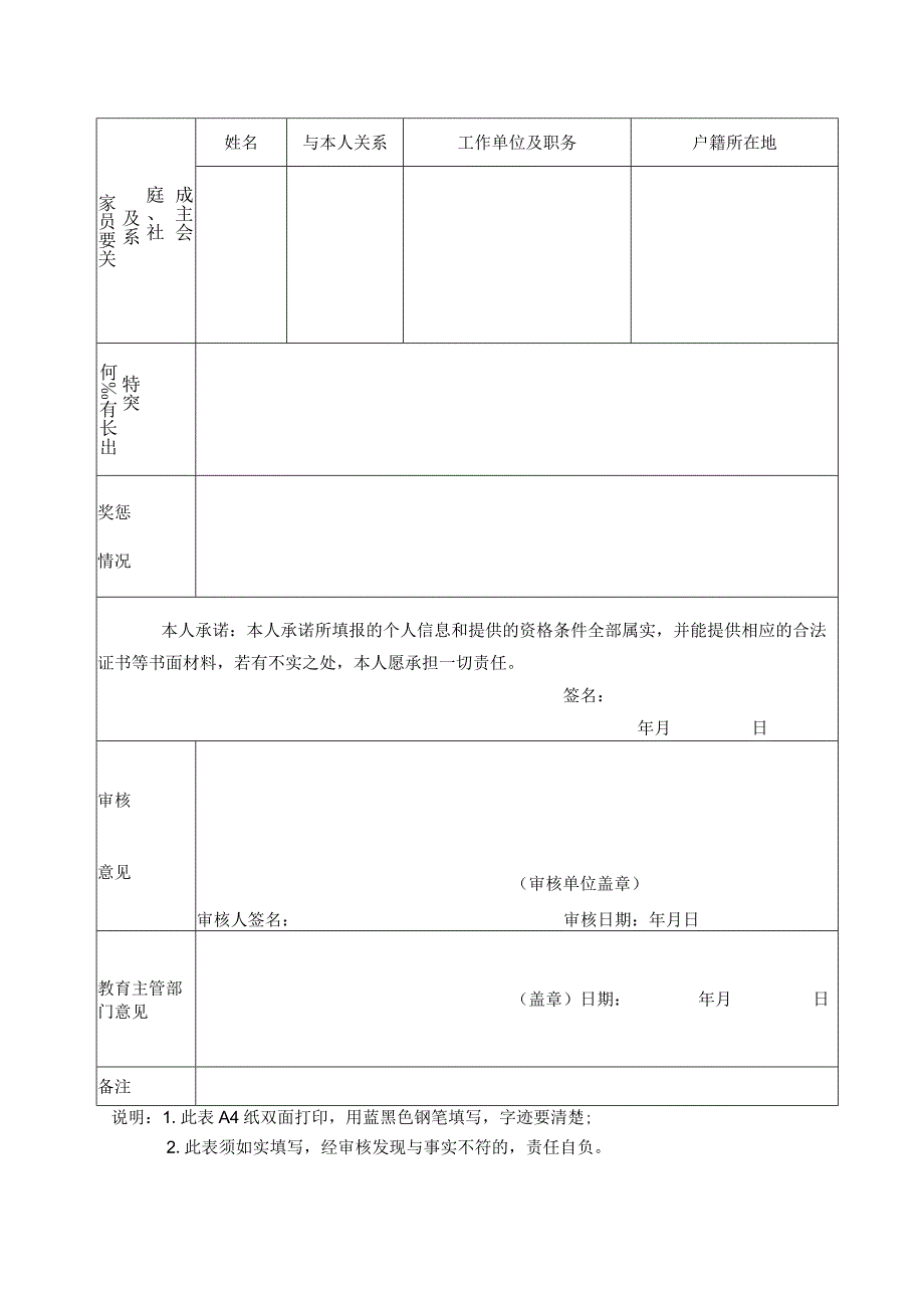 广东省事业单位公开招聘人员报名表.docx_第2页