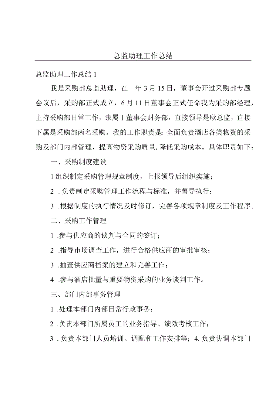 总监助理工作总结.docx_第1页