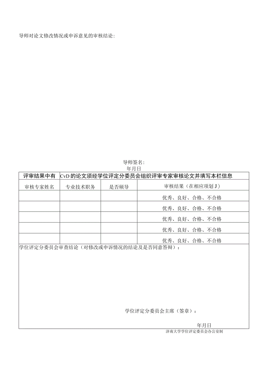 济南大学学位论文修改申诉情况表.docx_第2页