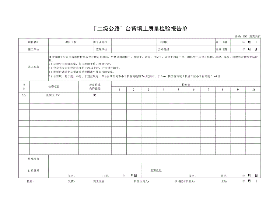 交通部公路工程质量评定表涵洞通道.docx_第3页