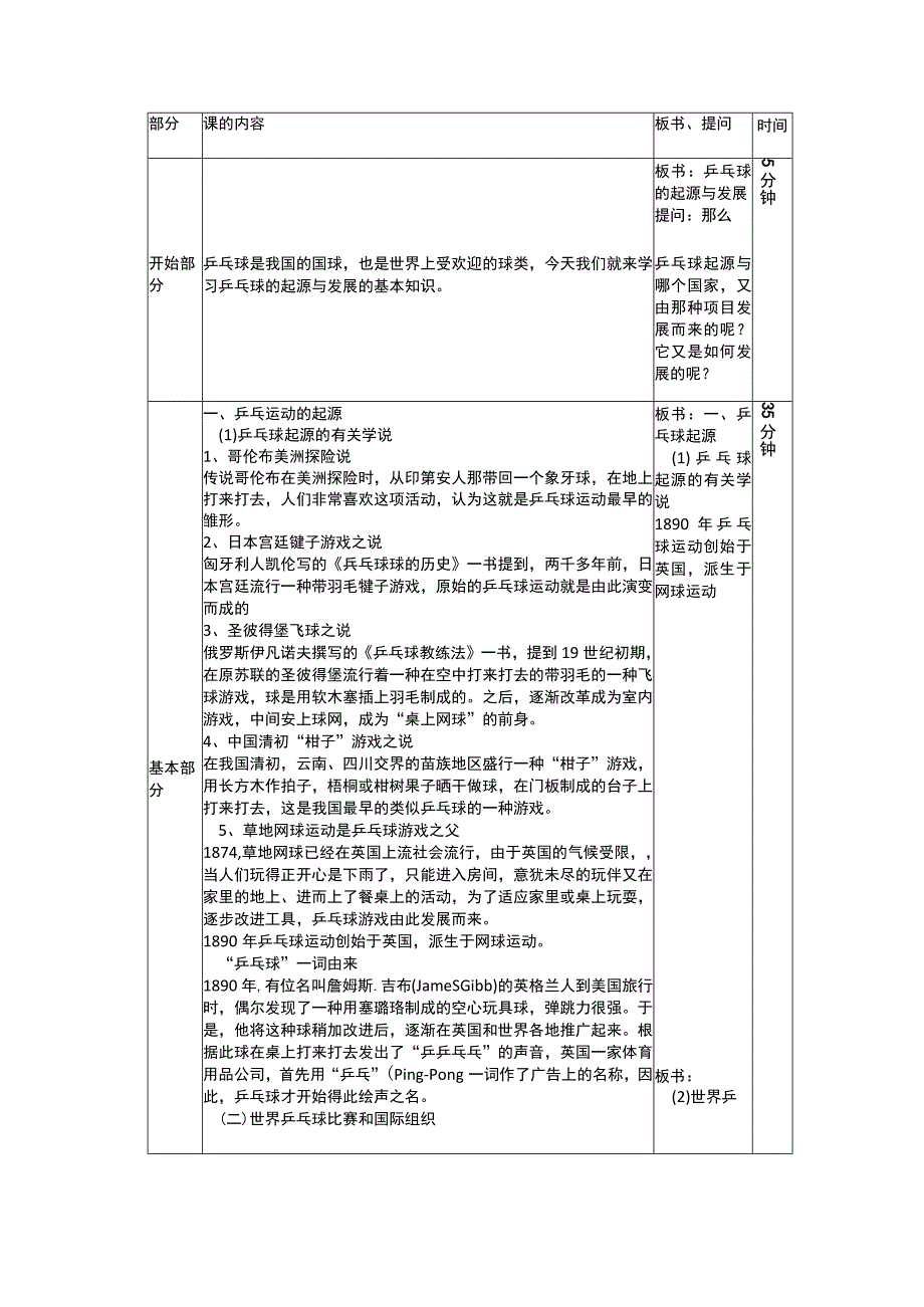 人教版四年级上册体育乒乓球运动（教学设计）.docx_第2页