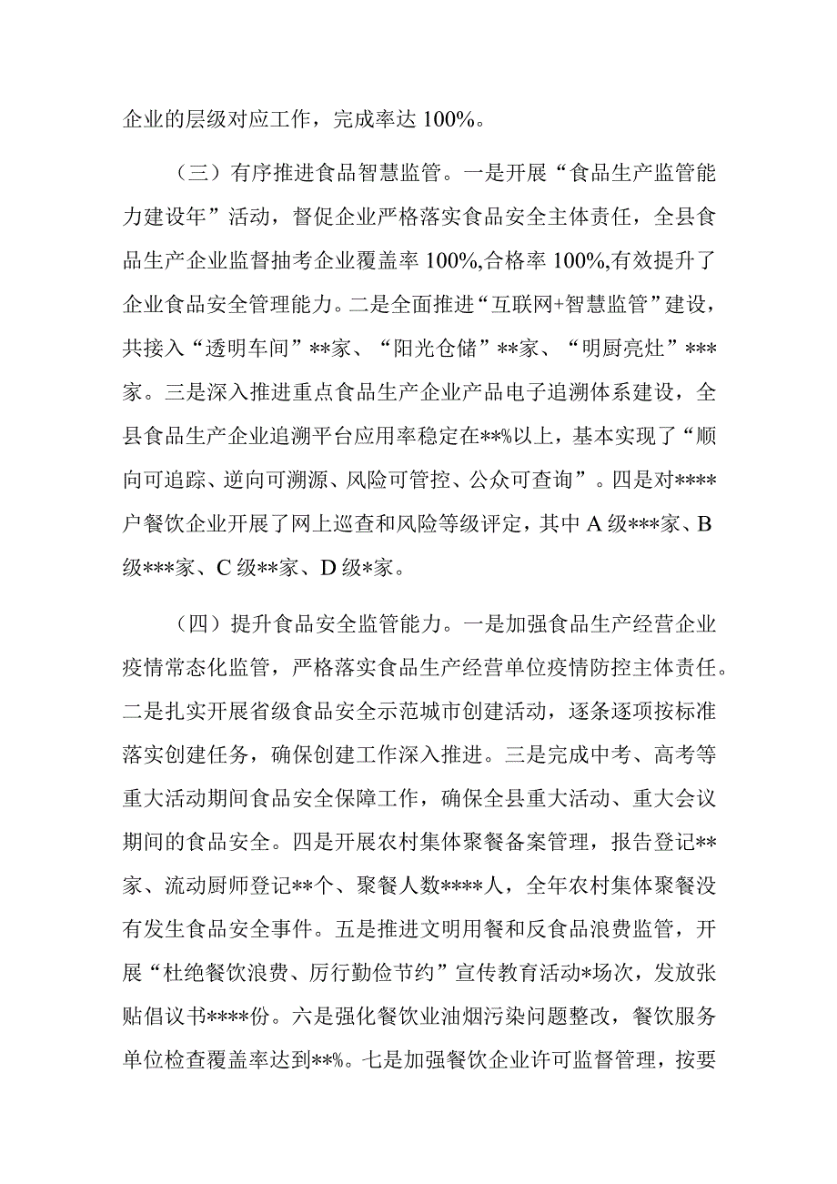 县2022年食品安全工作情况的报告(共二篇).docx_第3页