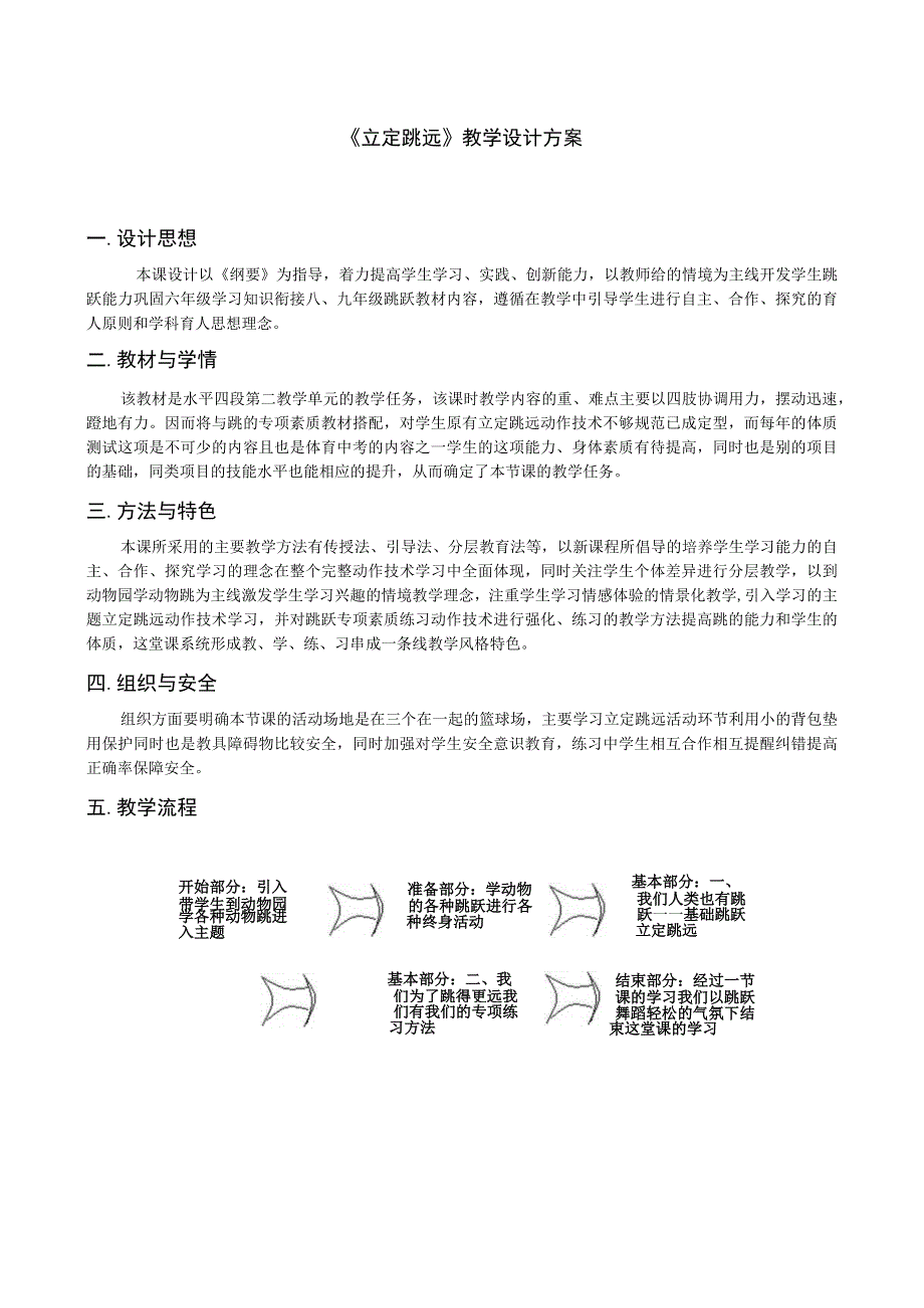 人教版六年级上册体育立定跳远（教学设计）.docx_第1页