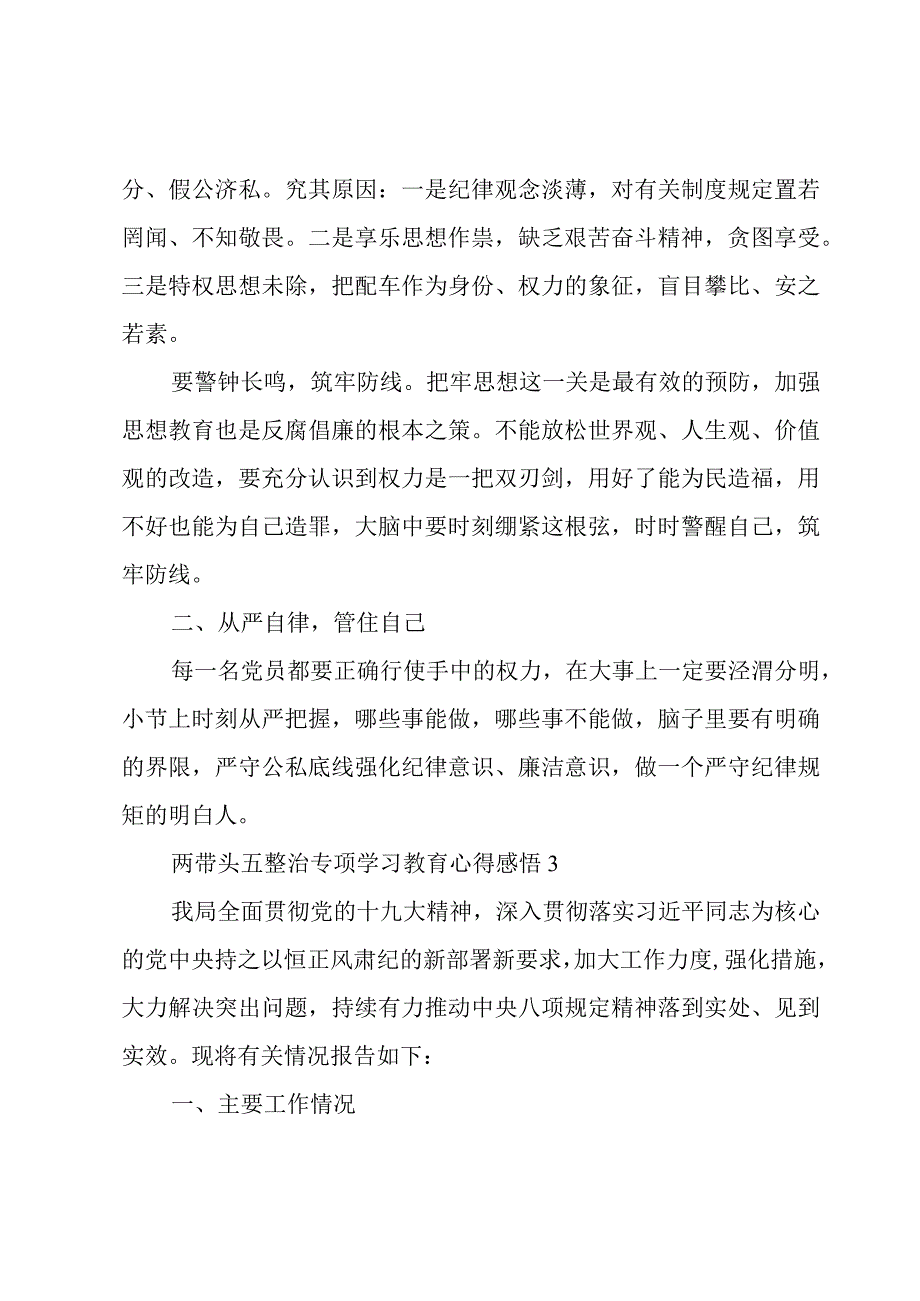 两带头五整治专项学习教育心得感悟三篇.docx_第3页