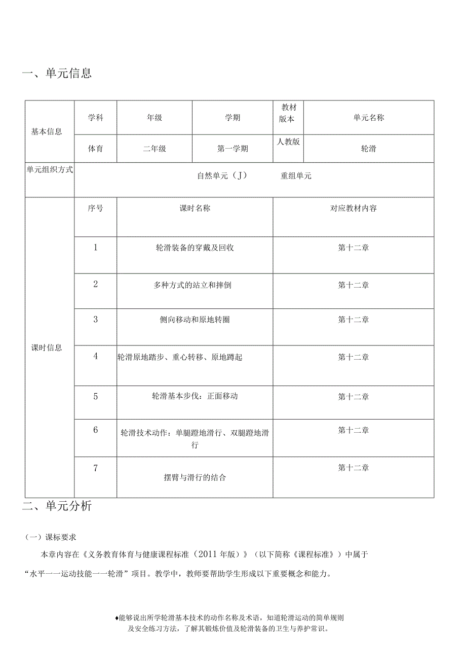 人教版二年级上册体育轮滑（作业设计）.docx_第2页