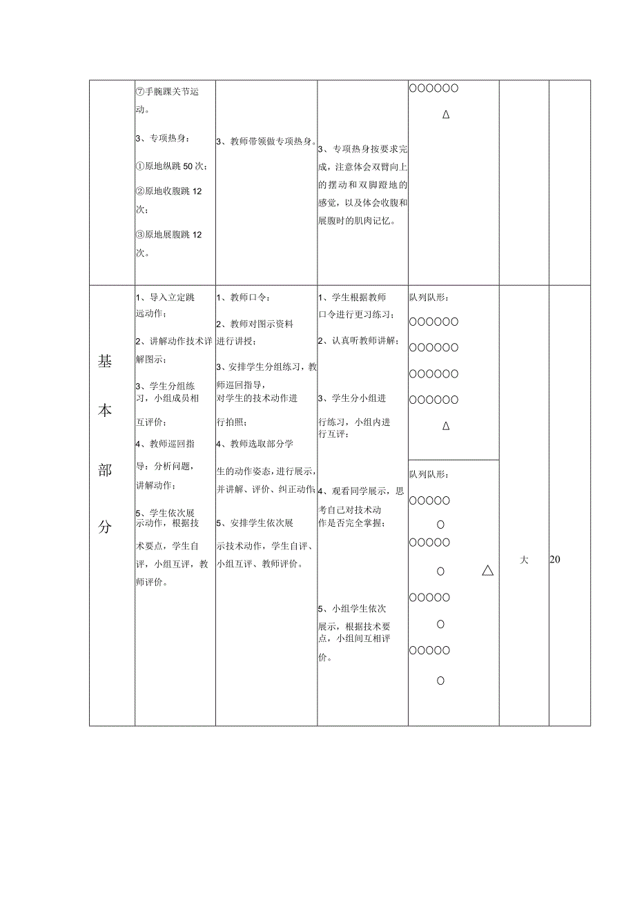 人教版四年级上册体育跳跃——立定跳远 （教学设计）.docx_第2页