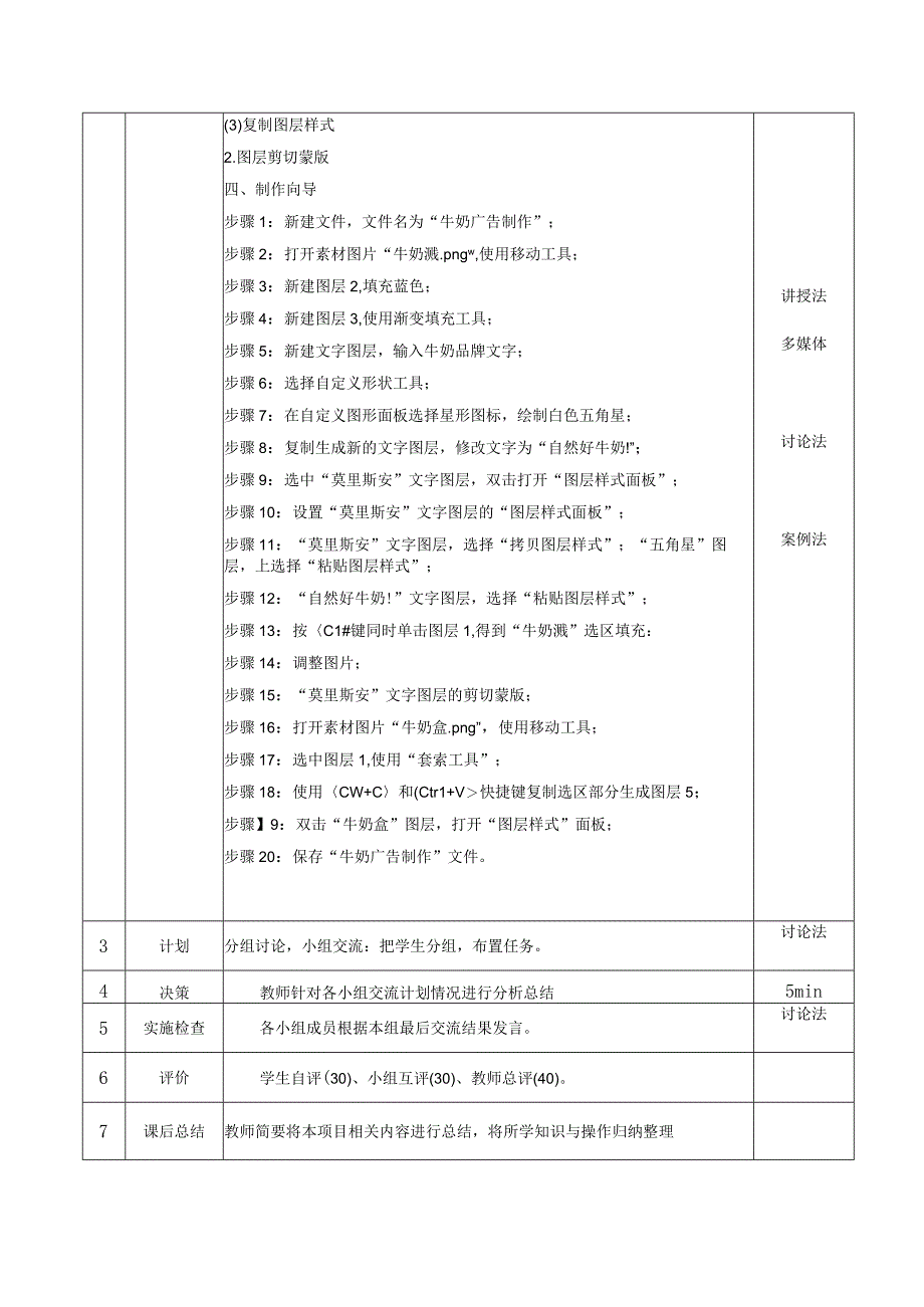 图像图像处理 教案 项目四 广告设计.docx_第2页