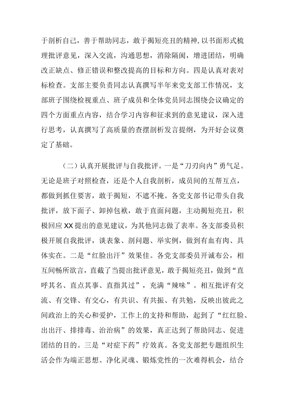 在2023年专题组织生活会的情况报告.docx_第2页