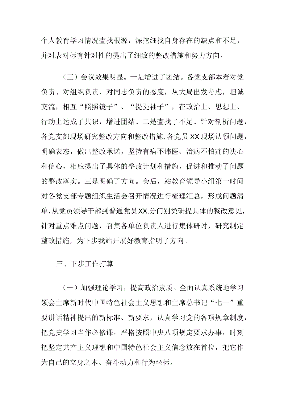 在2023年专题组织生活会的情况报告.docx_第3页