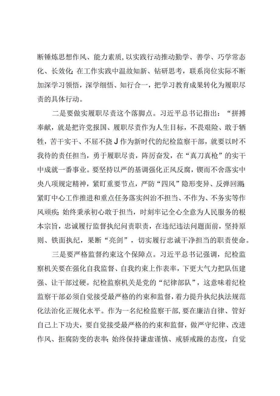 在纪检队伍教育整顿研讨学习活动上的发言稿.docx_第2页