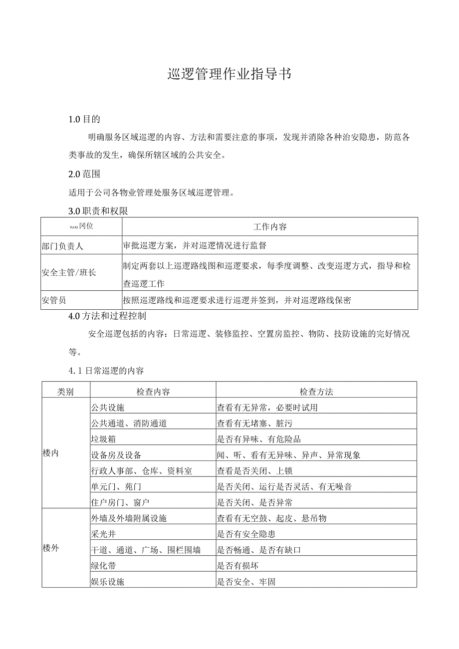 巡逻管理作业指导书.docx_第1页