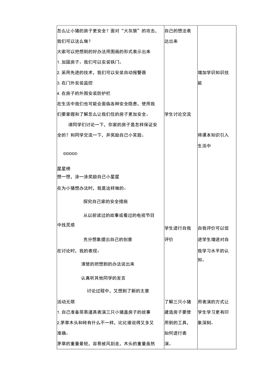 活动二《让小猪的房子更安全》教案 综合实践活动 一年级上册.docx_第2页