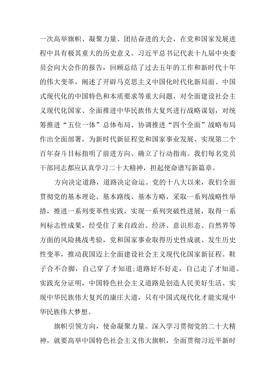 纪检干部学习贯彻党的二十大精神心得感悟(十五篇).docx_第3页