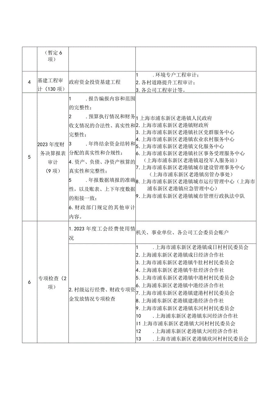 老港镇2023年度审计项目计划表.docx_第2页