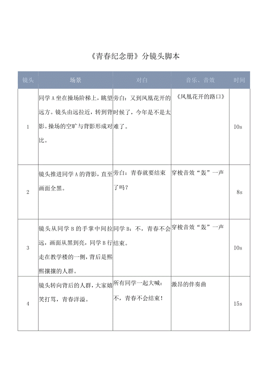 短视频分镜头拍摄脚本-精选5篇.docx_第1页