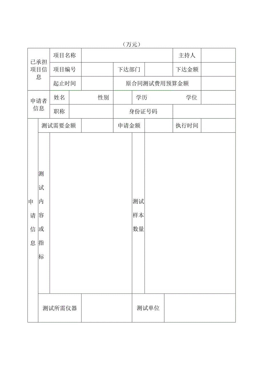 福建省农业科学院科研分析测试基金申请表.docx_第3页