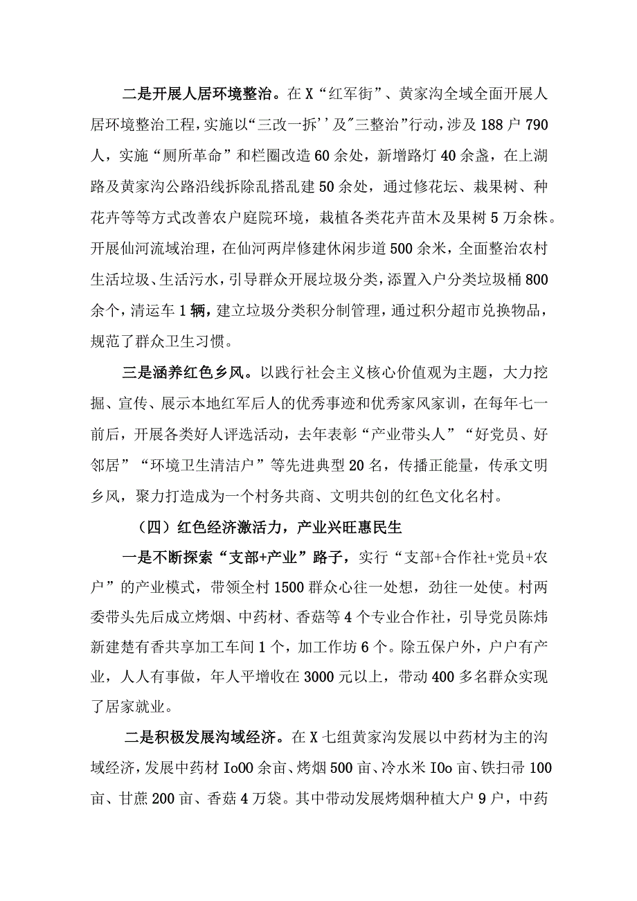 红色美丽村庄建设实施情况汇报.docx_第3页