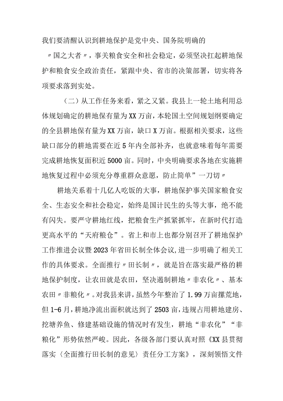 某县领导在全县耕地保护工作推进会上的讲话.docx_第2页