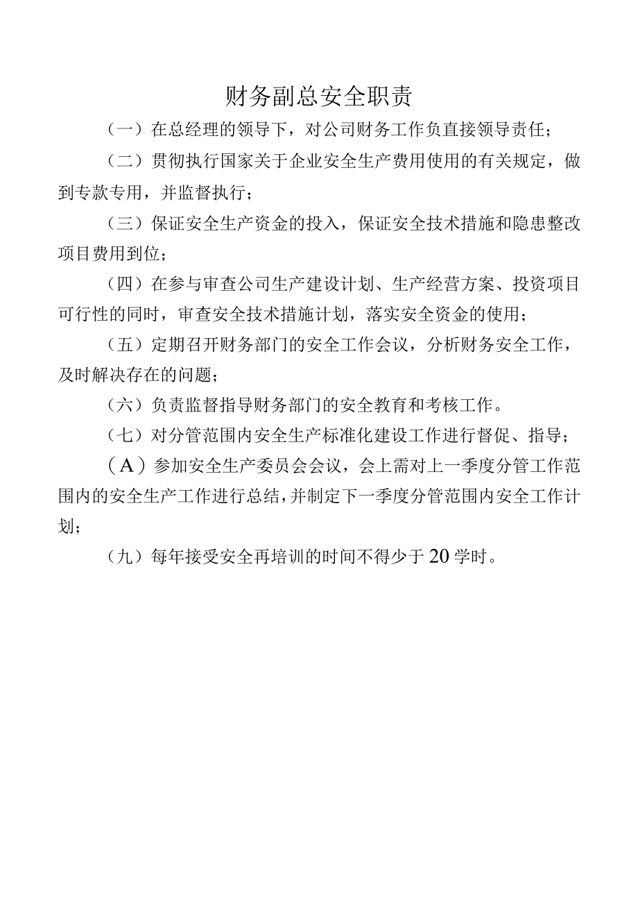 财务副总安全职责.docx_第1页