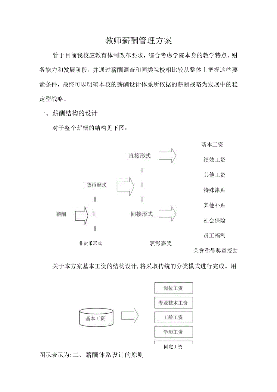 教师薪酬管理方案.docx_第1页